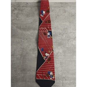 Vintage Snoopy PEANUTS Football Game Day Men's Silk Tie